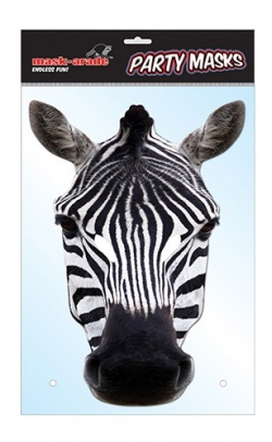Papírová maska Zebra
